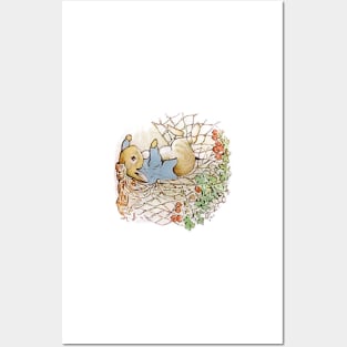 Beatrix Potter Peter netted Posters and Art